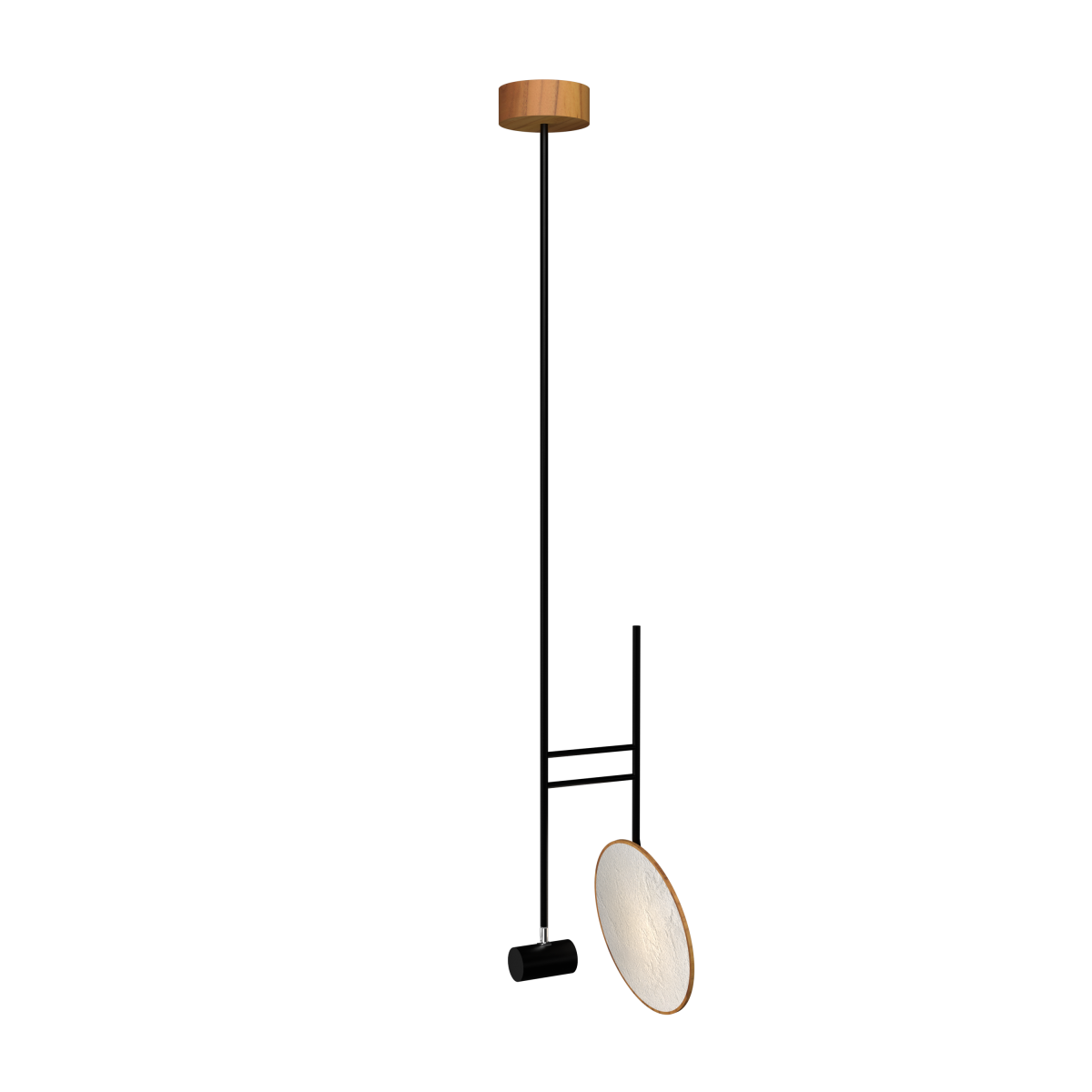 Accord Lighting 1636.12 Dot Accord Pendant in Teak