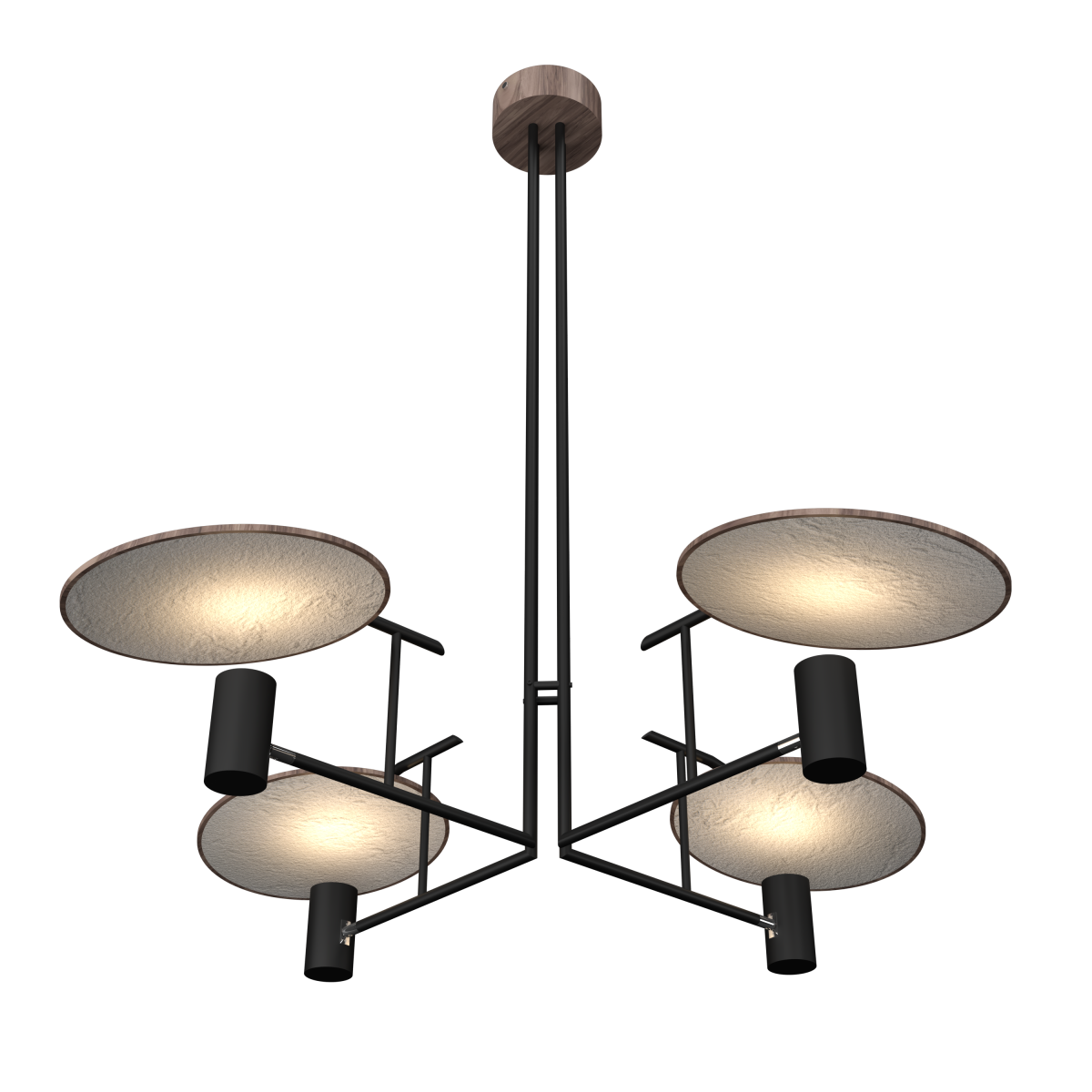 Accord Lighting 1637.18 Dot Accord Pendant in American Walnut