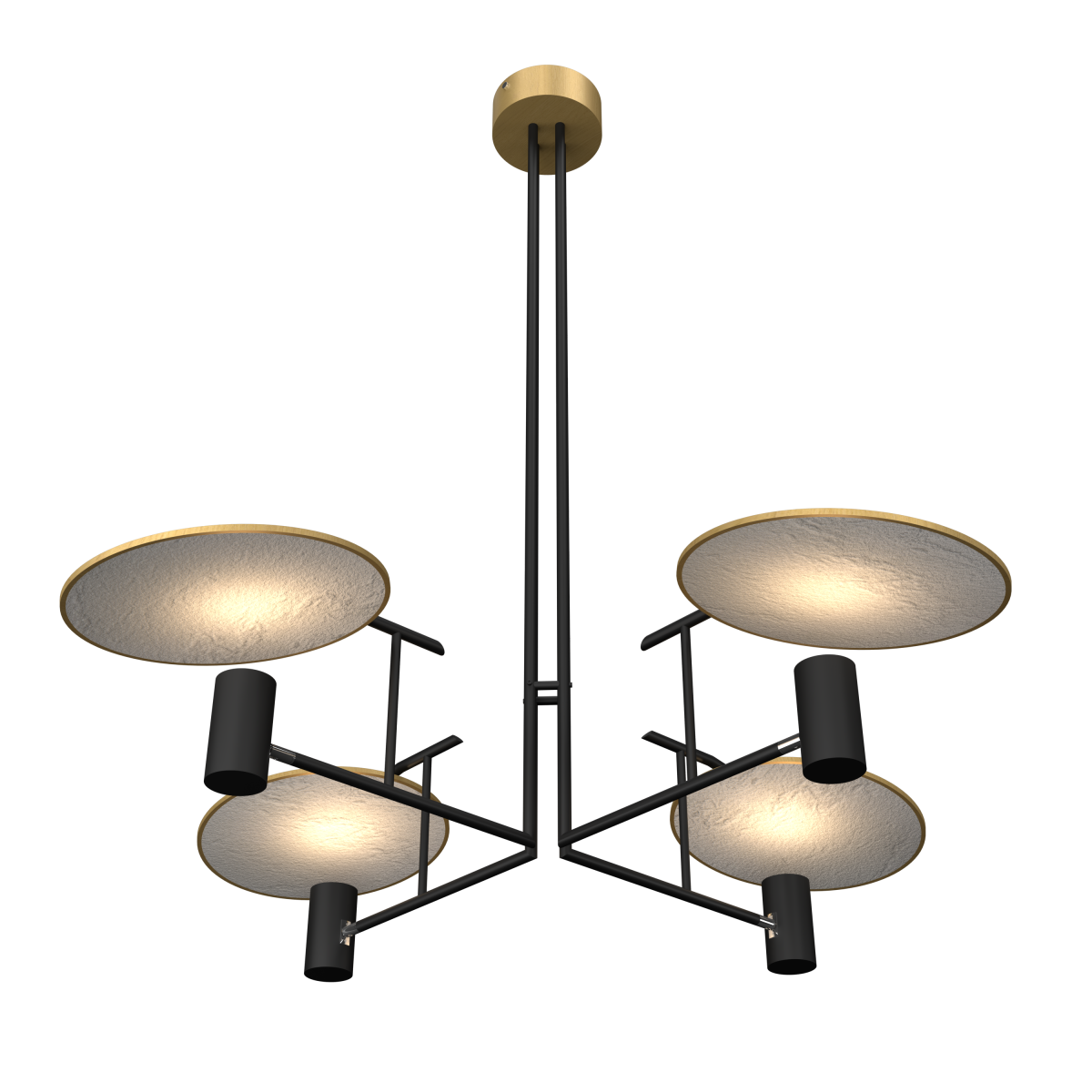Accord Lighting 1637.49 Dot Accord Pendant in Organic Gold