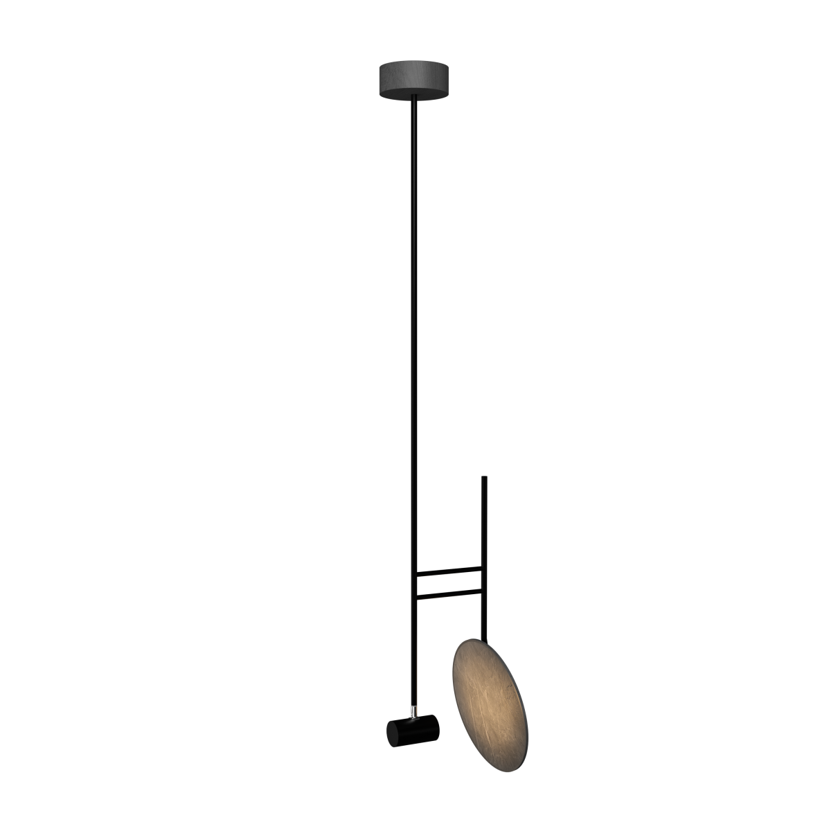 Accord Lighting 1640.50 Dot Accord Pendant in Organic Grey
