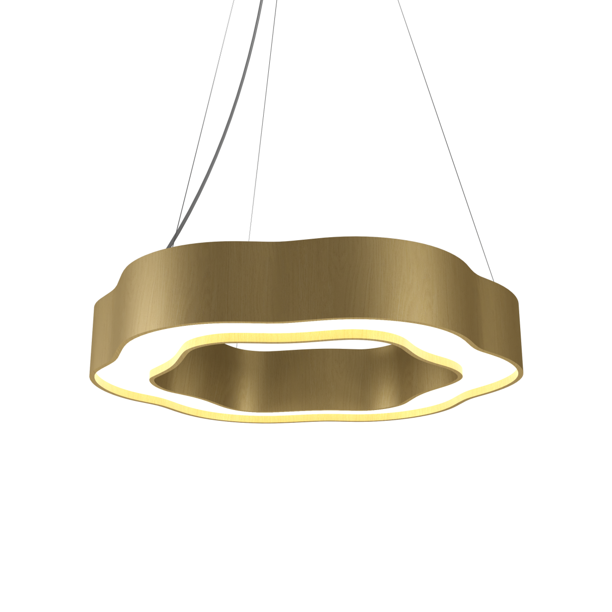 Accord Lighting 1651LED.49 Organic Accord Pendant in Organic Gold