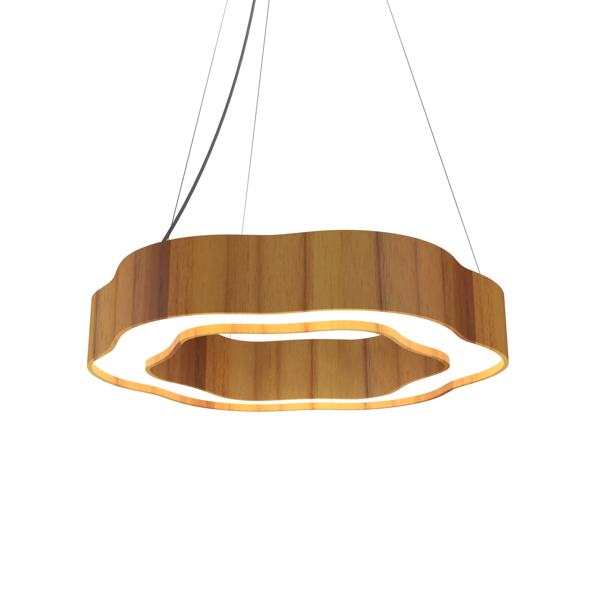 Accord Lighting 1651LED.12 Organic Accord Pendant in Teak