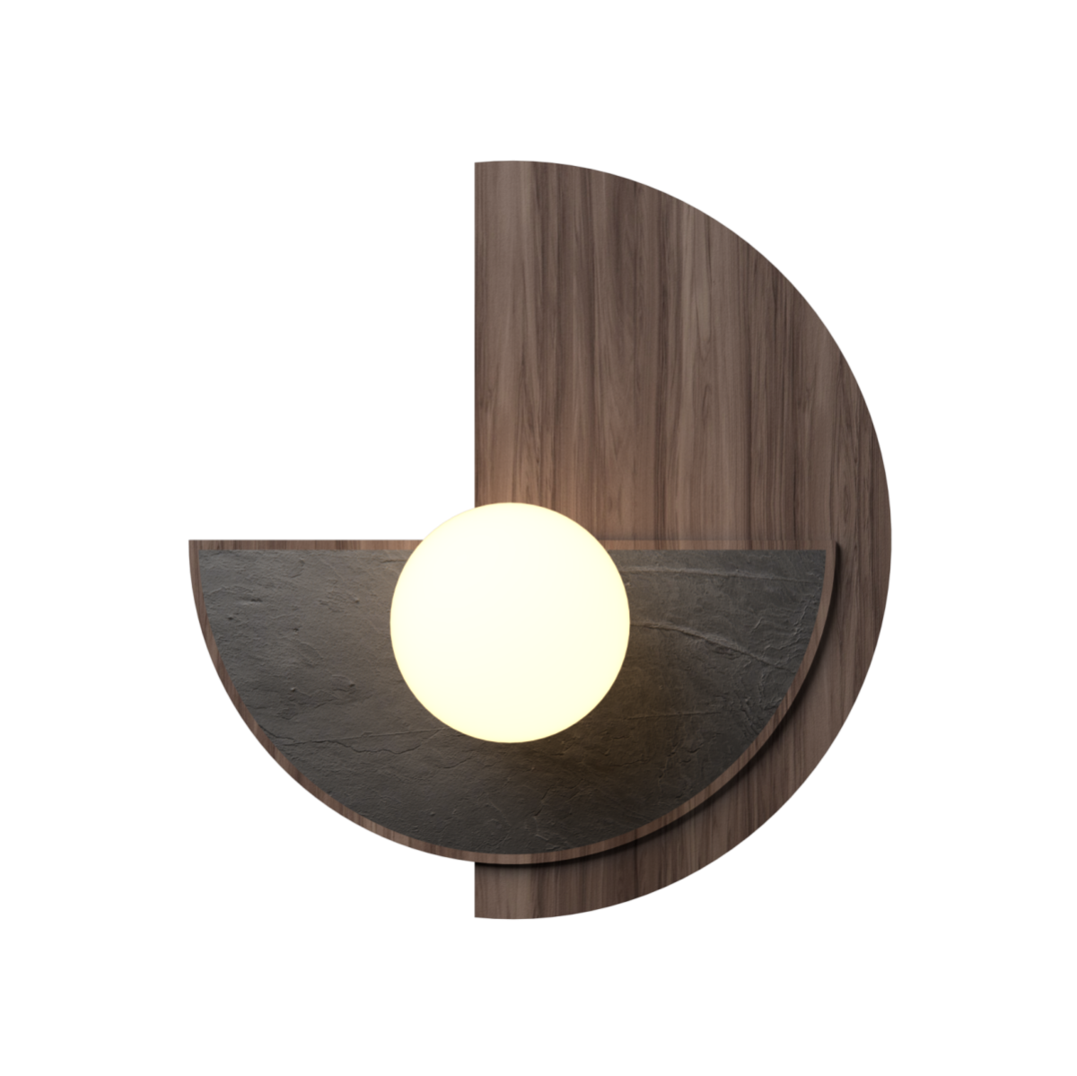 Accord Lighting 4257.18 Petra Accord Wall Lamp in American Walnut