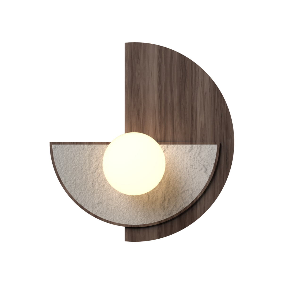 Accord Lighting 4256.18 Petra Accord Wall Lamp in American Walnut