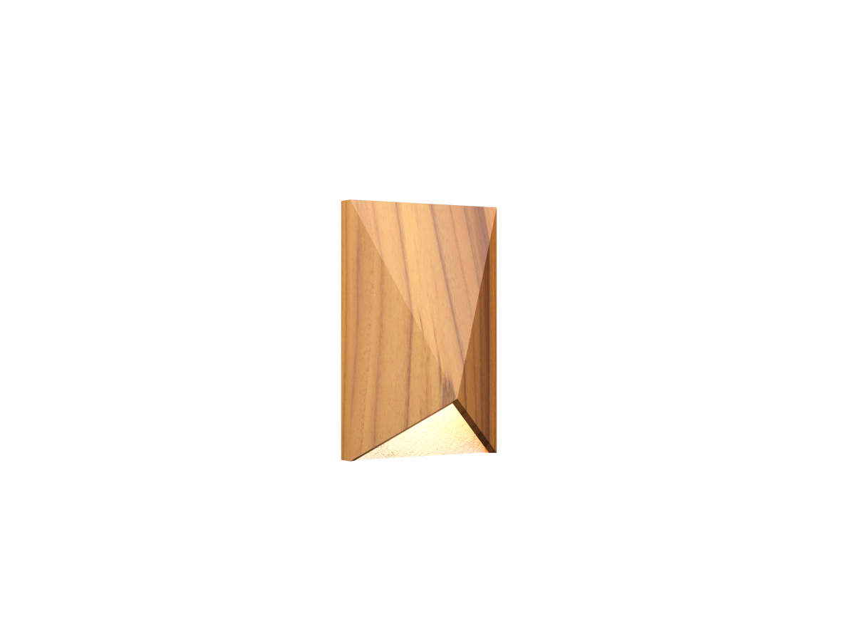 Accord Lighting 4227.12 Facet Accord Wall Lamp in Teak