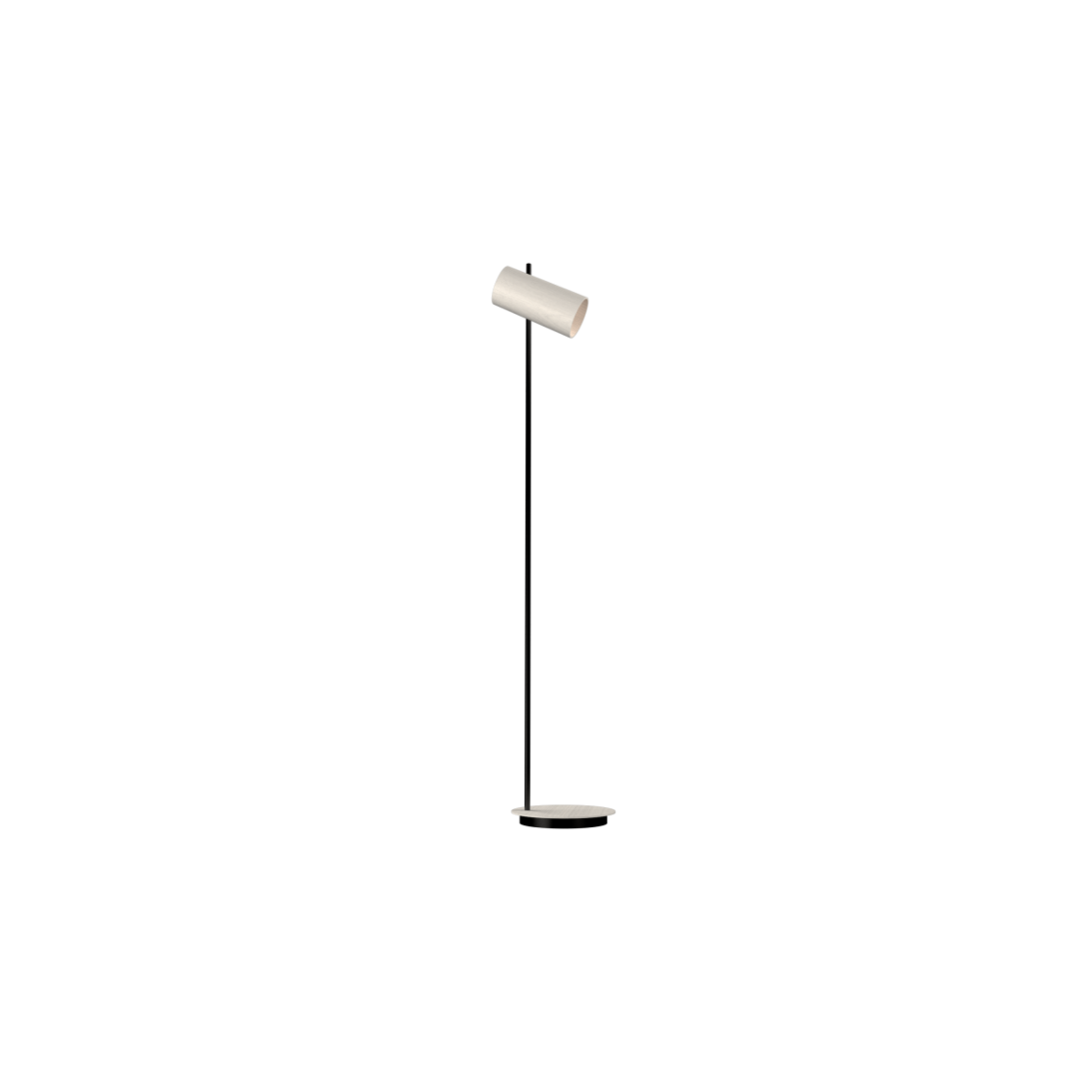 Accord Lighting 3065.47 Cylindrical Accord Floor Lamp in Organic White