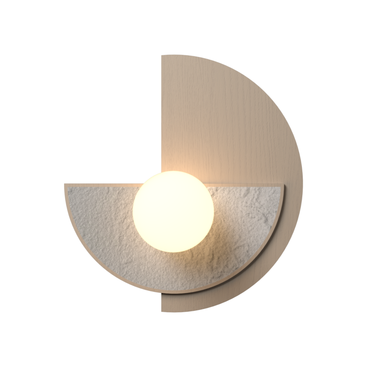 Accord Lighting 4256.48 Petra Accord Wall Lamp in Organic Cappuccino
