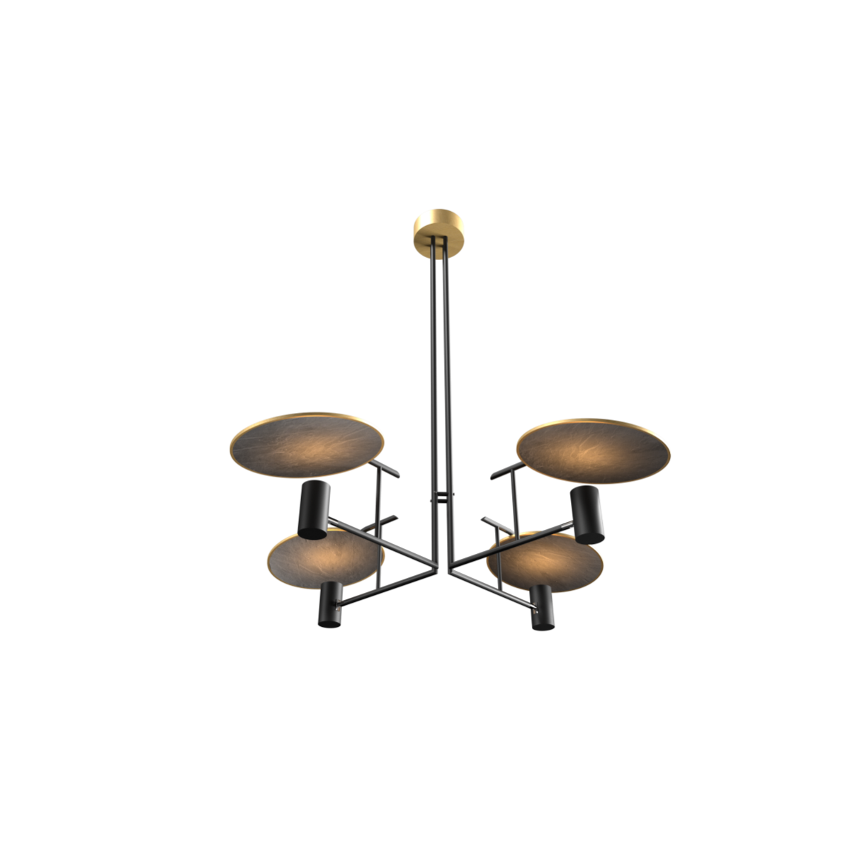 Accord Lighting 1641.49 Dot Accord Pendant in Organic Gold