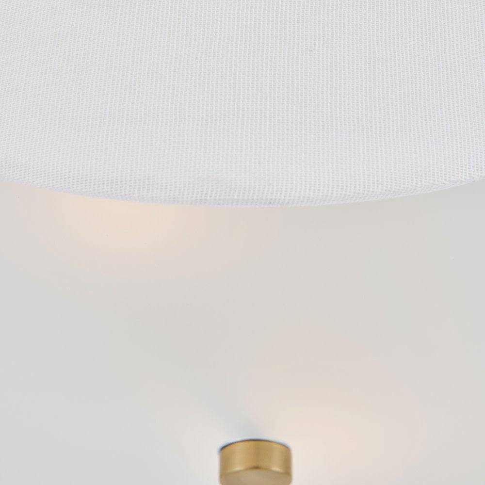 Lark 84381LCB Bliss Scalloped Flush Mount in Lacquered Brass