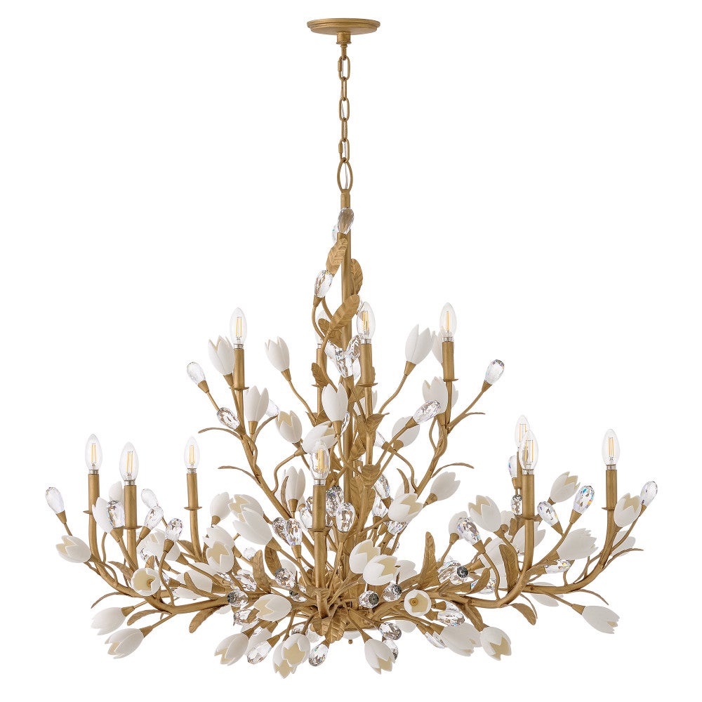 Fredrick Ramond FR32206BNG Yvette Chandelier in Burnished Gold