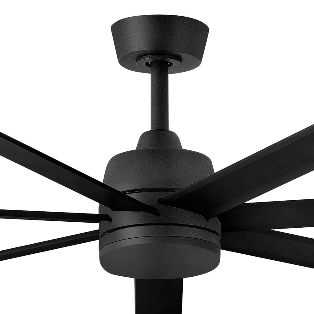 Éclairage Hinkley 910672FMB-LDD LED intelligent Ventilateur en noir mat