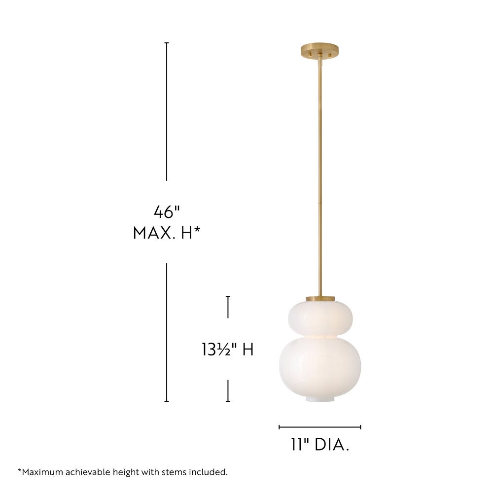 Alouette 84257LCB Nadia Suspension en laiton laqué