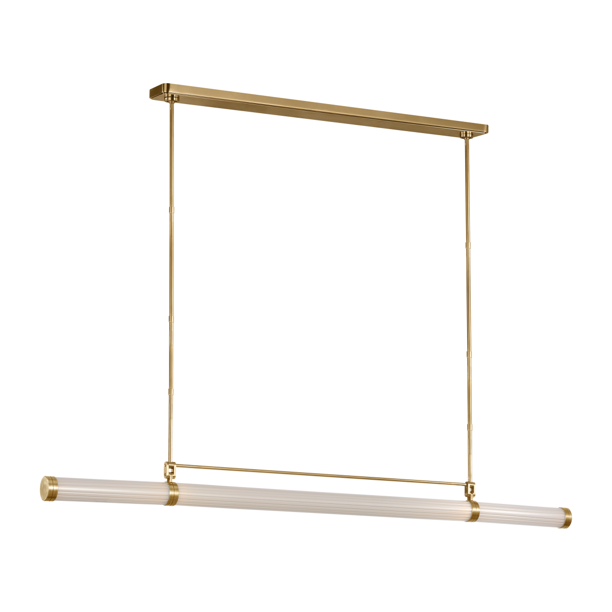 Visual Comfort Modern Collection - AKLS15027NB - Alo X-Large Linear Chandelier - Alo - Polished Natural Brass