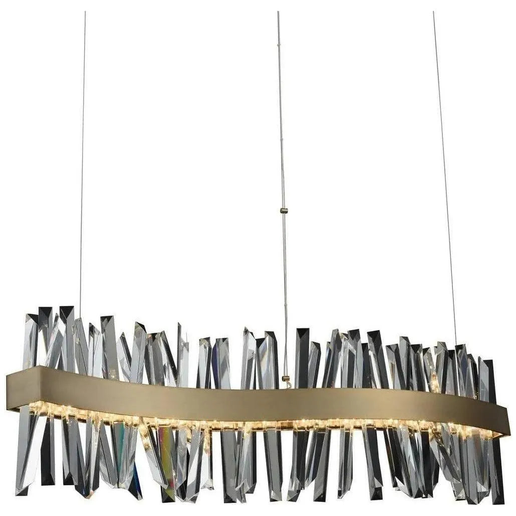 Allegri - Glacier LED Linear Suspension - 030250-038 | Montreal Lighting & Hardware