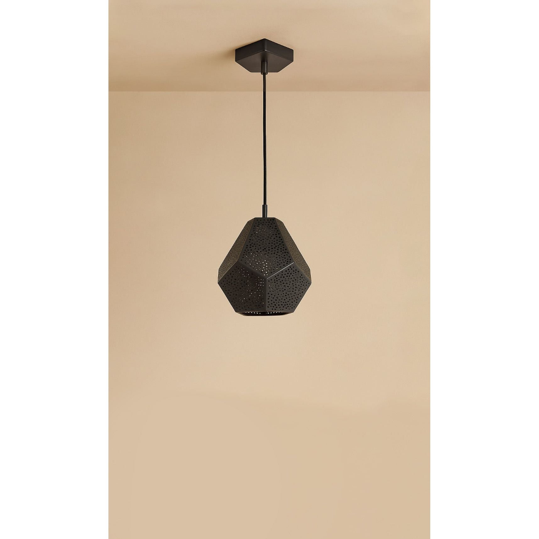 Dounia Home - DH-ALMMULPEN-SM-PC - Almas Multifaceted Pendant Light - Polished Copper