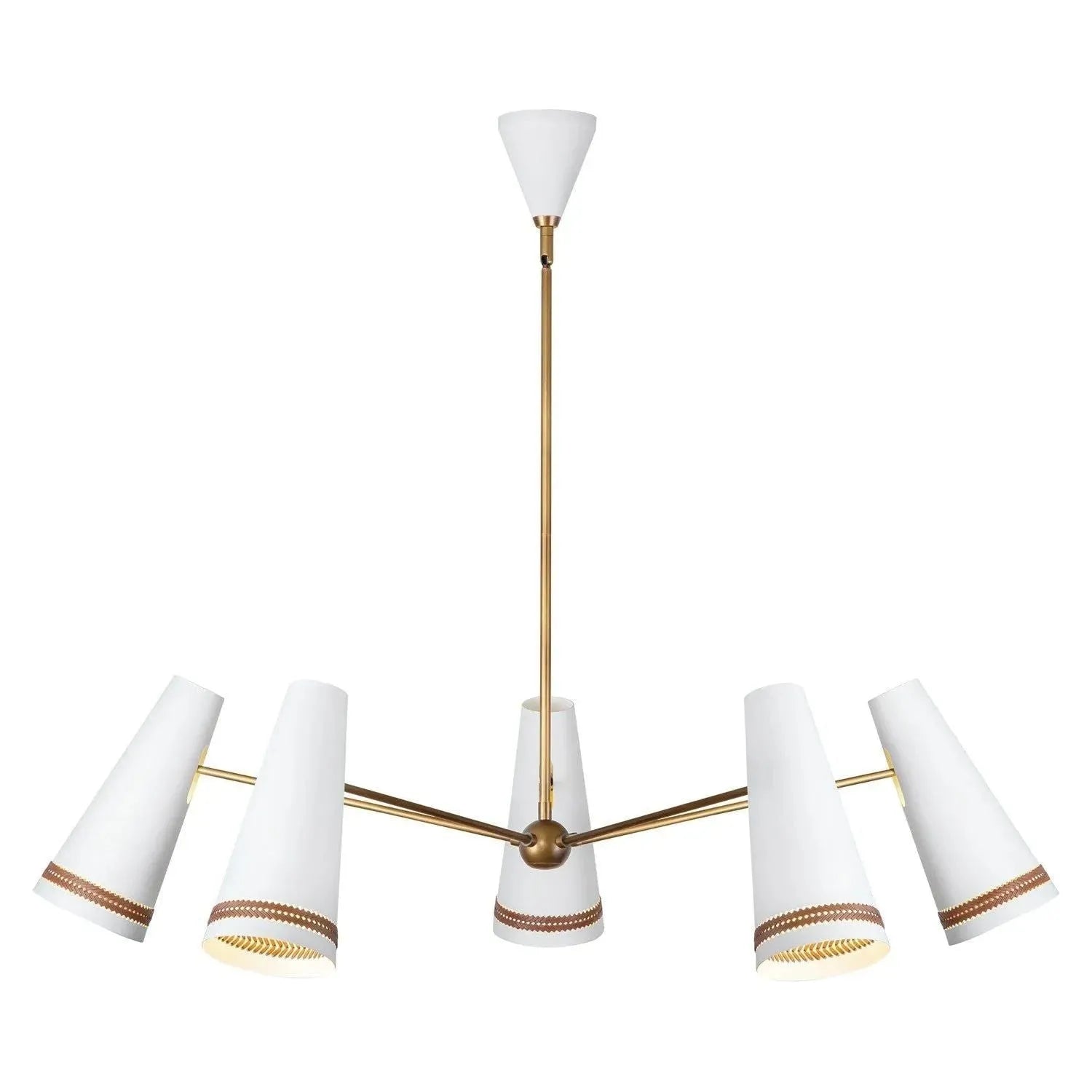 Alora Lighting - Brickell Chandelier - CH342545MWHL | Montreal Lighting & Hardware