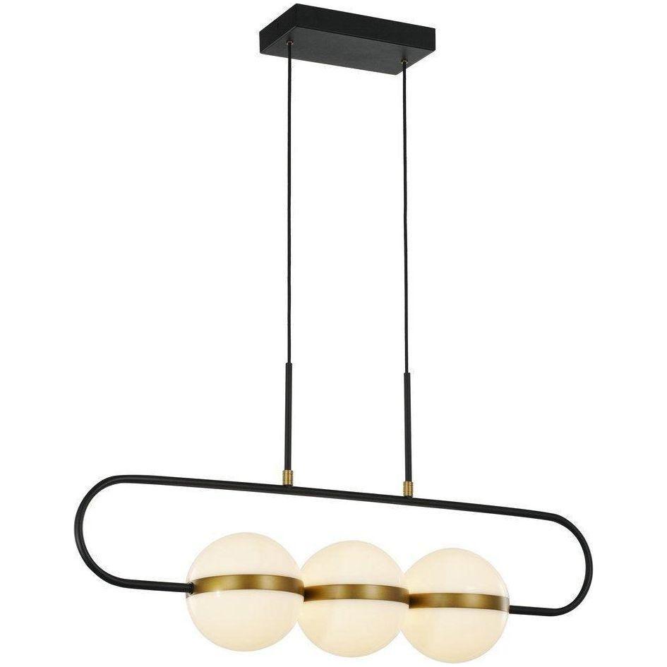 Alora Lighting - Tagliato LED Linear Pendant - LP302003MBSG | Montreal Lighting & Hardware