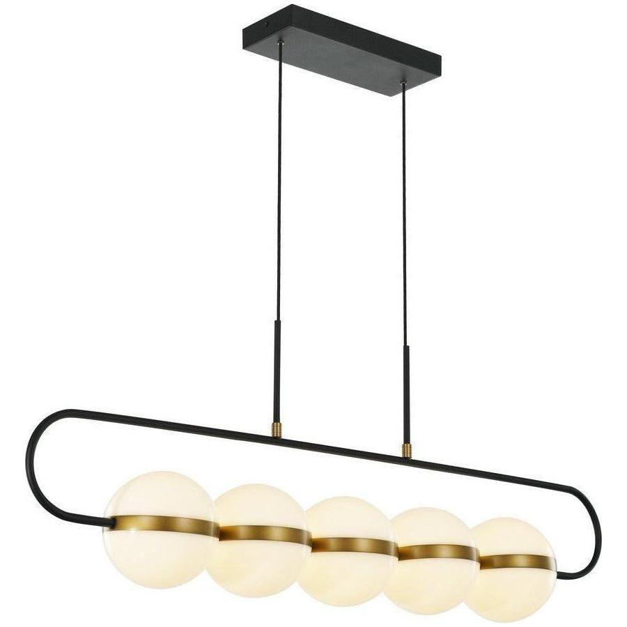Alora Lighting - Tagliato LED Linear Pendant - LP302005MBSG | Montreal Lighting & Hardware