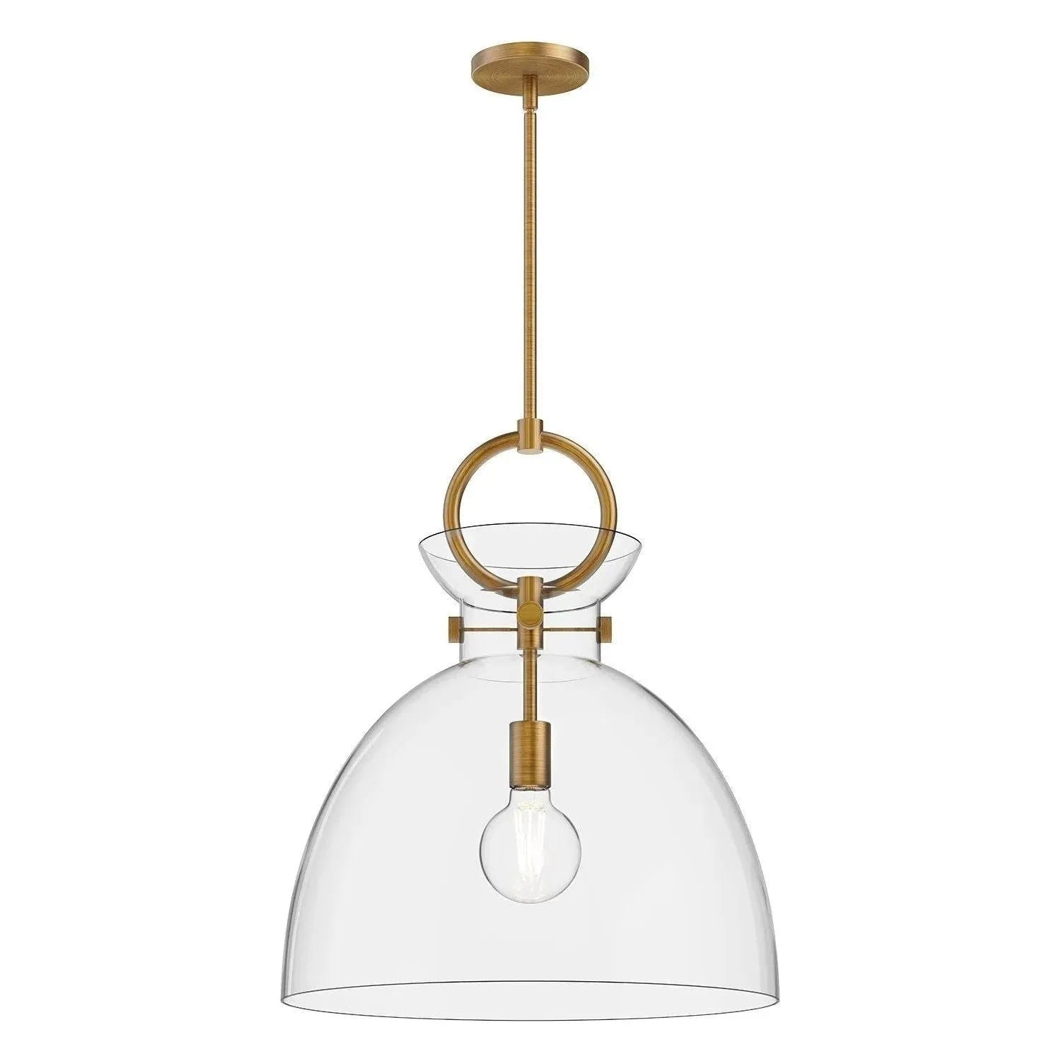 Alora Lighting - Waldo Pendant - PD411818AGCL | Montreal Lighting & Hardware