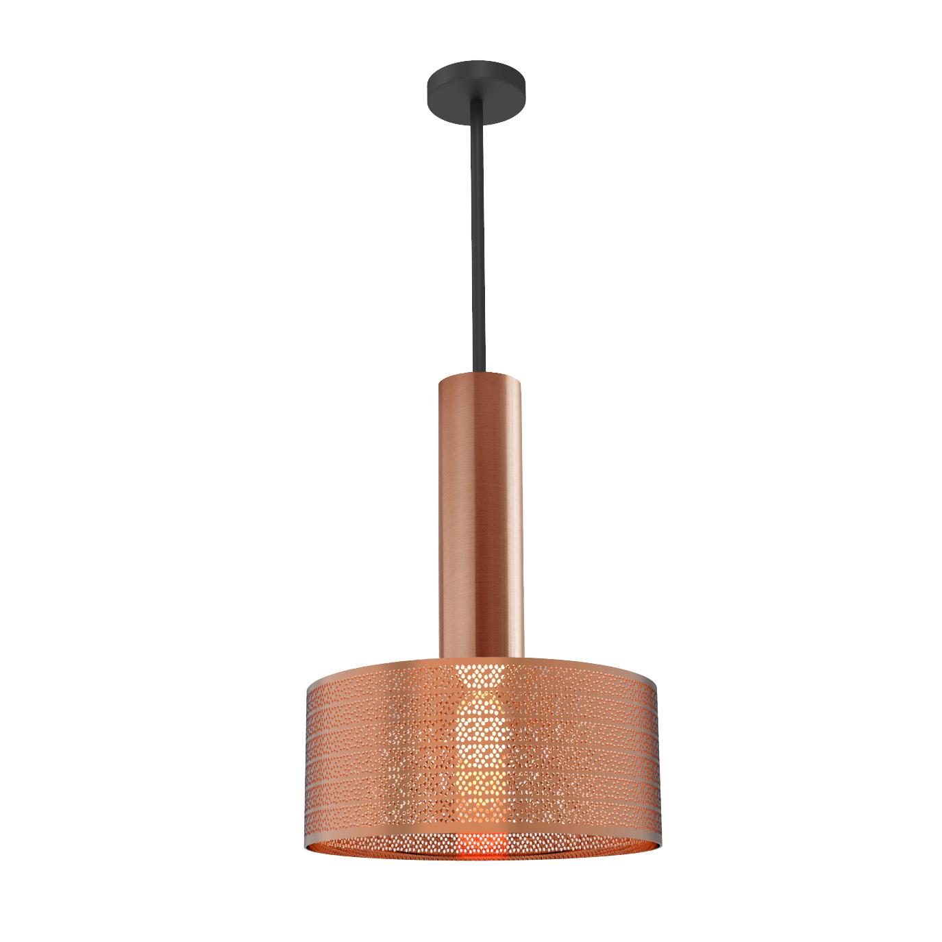 Dounia Home - DH-ALUTUBPEN-MD-PC - Alula Tubular Pendant Light - Polished Copper