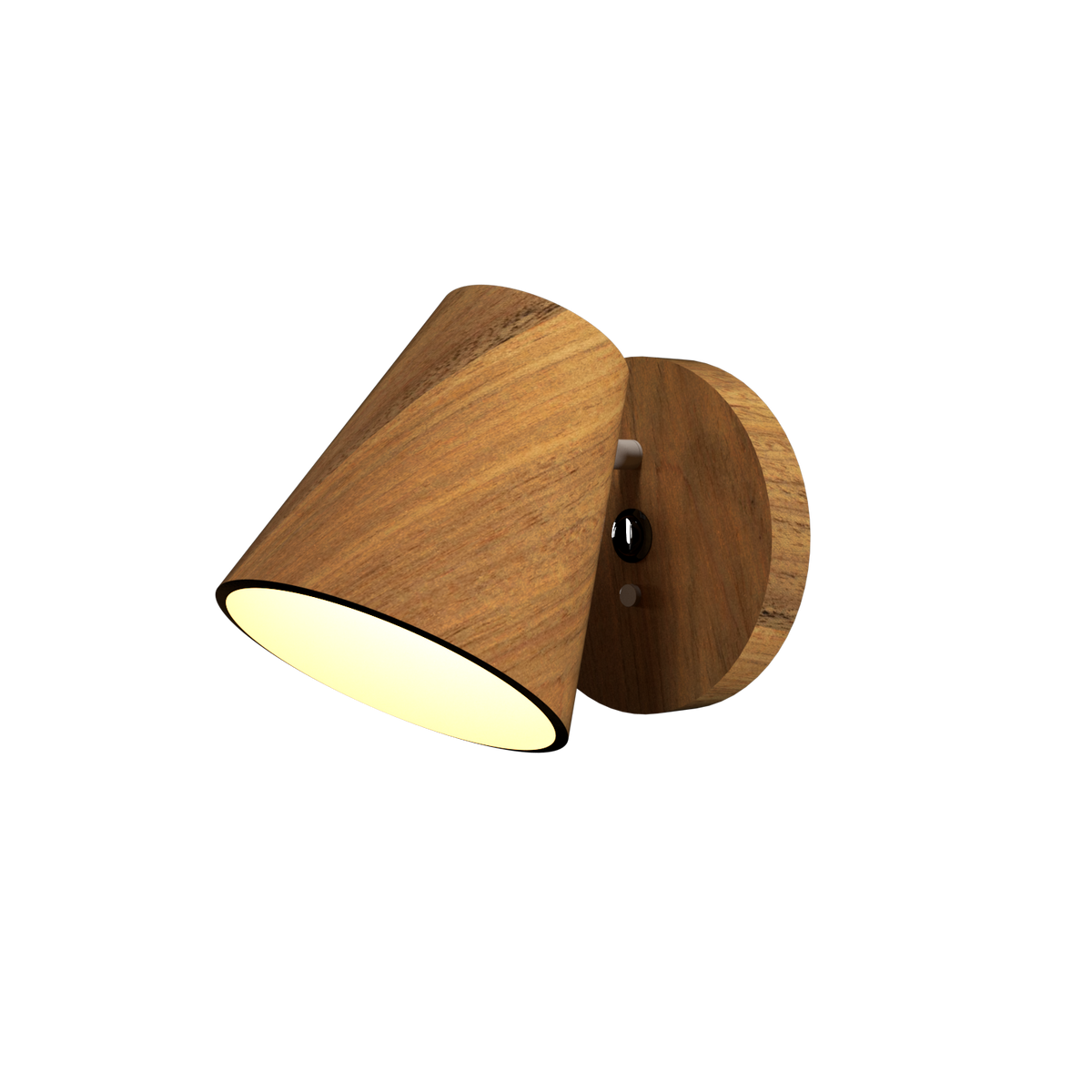 Applique murale conique Accord Lighting 4199.09 en Louro Freijo