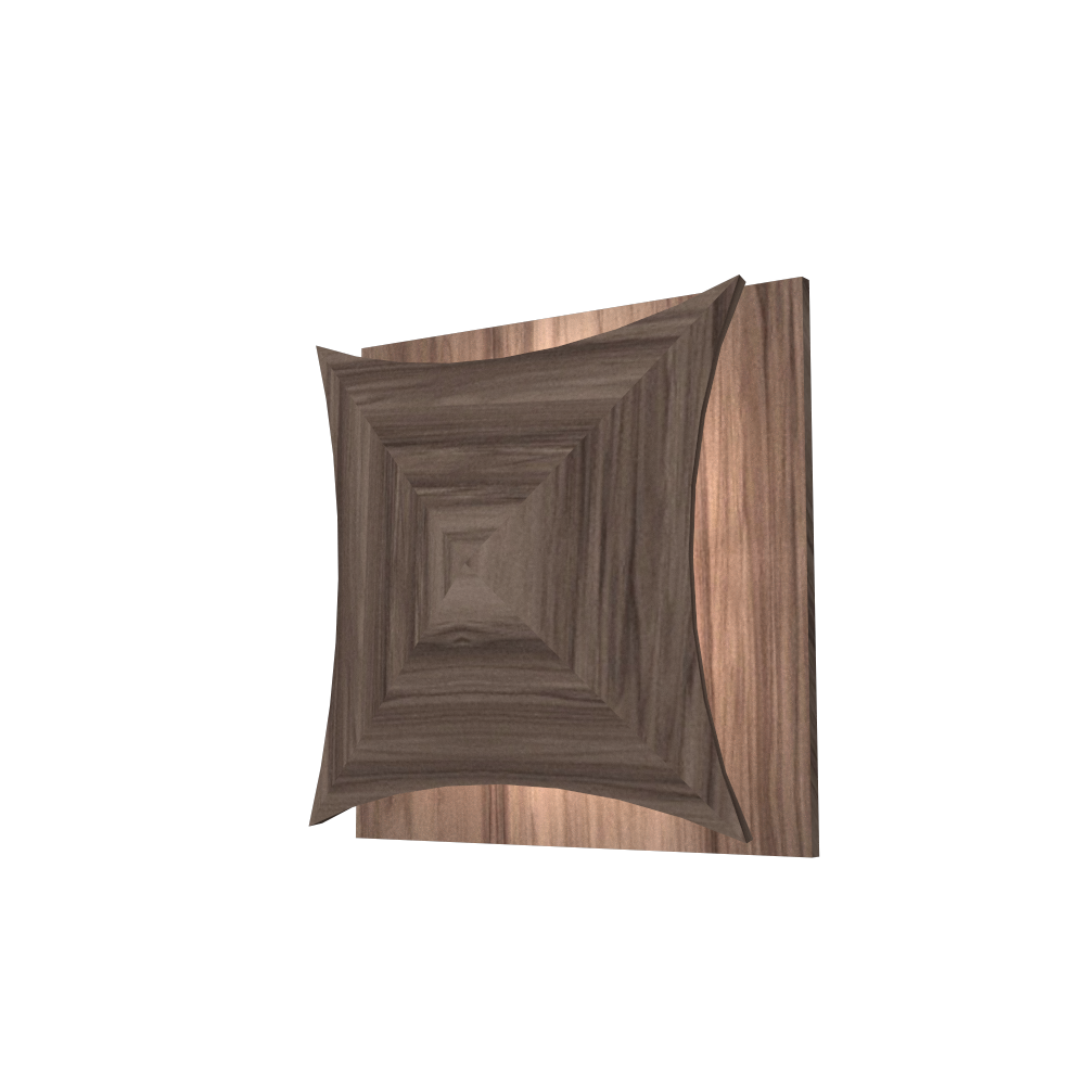 Accord Lighting 4063LED.18 Facet Accord Wall Lamp in American Walnut
