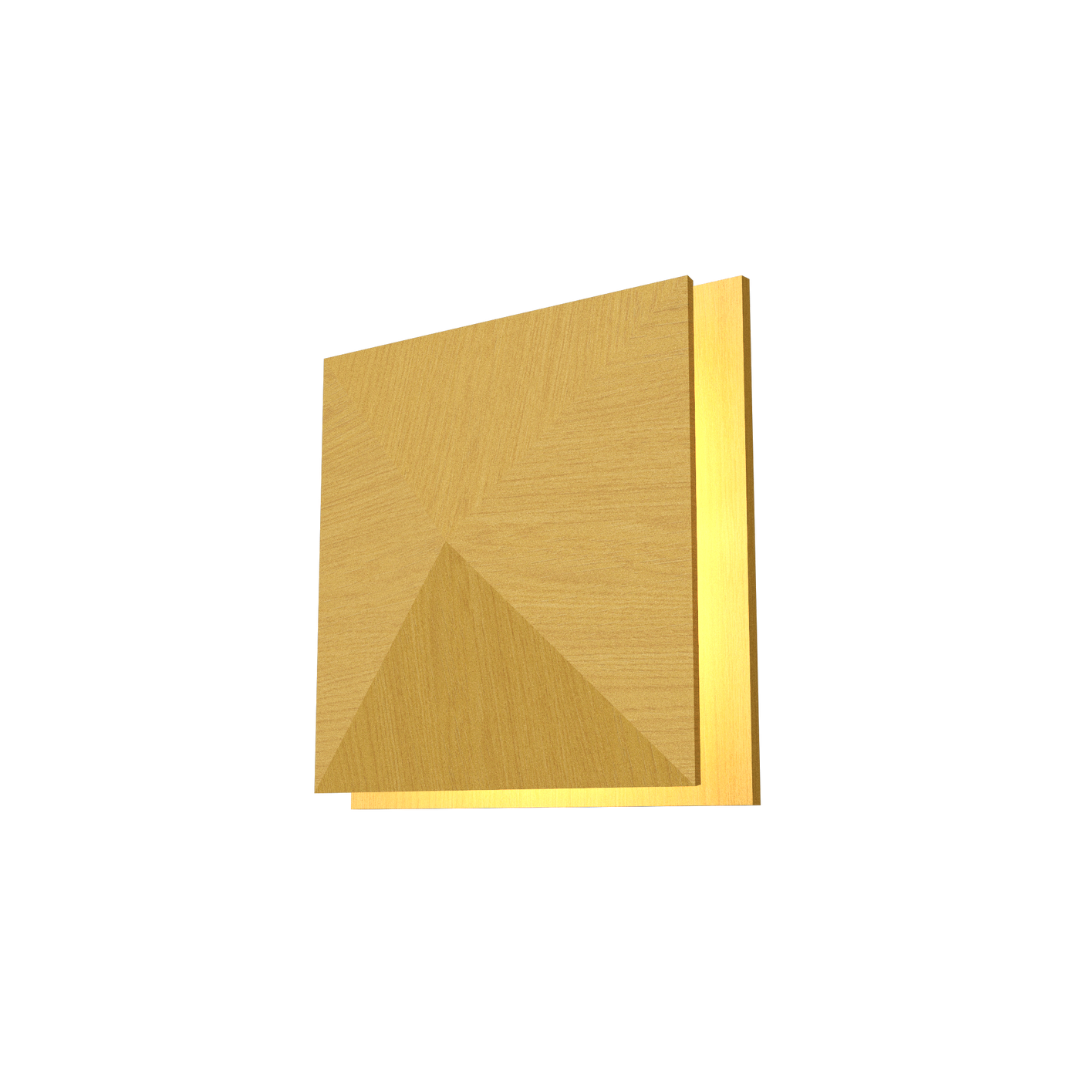 Accord Lighting 4064LED.49 Facet Accord Wall Lamp in Organic Gold