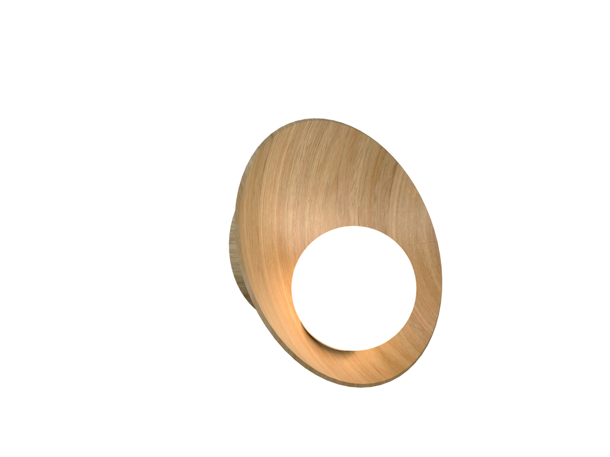 Applique murale Accord Lighting 4217.09 Oyster Accord en Louro Freijo