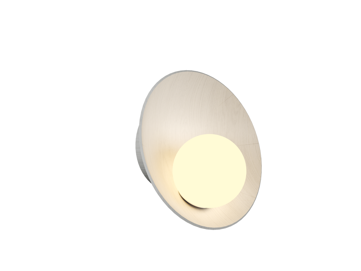 Applique murale Accord Lighting 4217.47 Oyster Accord en blanc organique