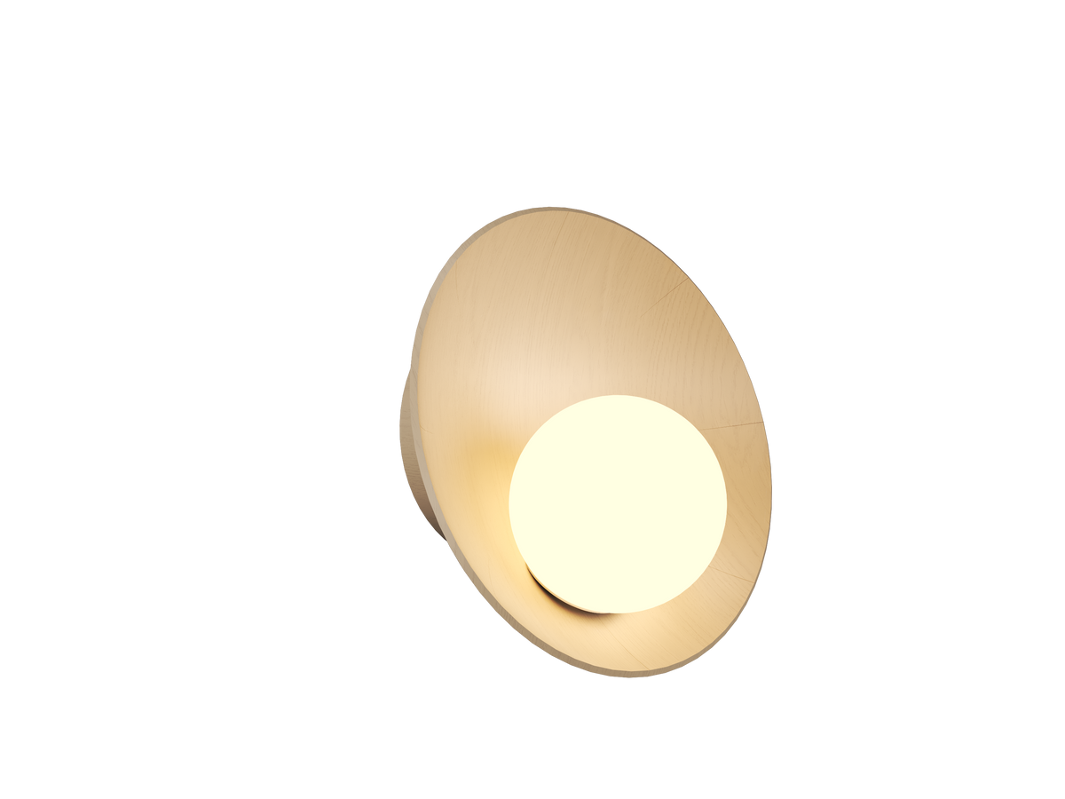 Applique murale Accord Lighting 4217.48 Oyster Accord en cappuccino bio