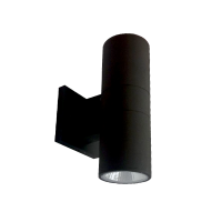 Arani UD-RD-20W-30K-V2 Cylinder LED Up and Down Wall Light in Black