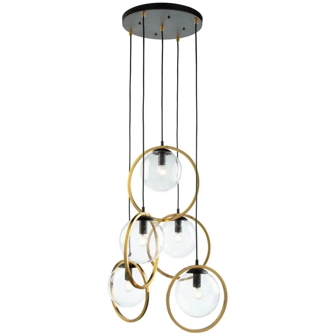 Artcraft Lighting - Lugano Five Light Pendant - AC10895VB | Montreal Lighting & Hardware