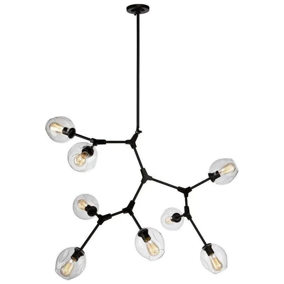 Artcraft Lighting - Organic Eight Light Chandelier - JA14028BK | Montreal Lighting & Hardware
