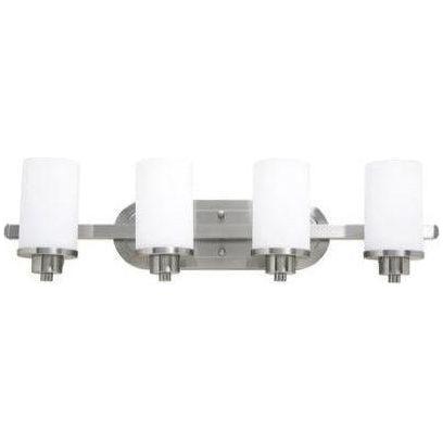 Artcraft Lighting - Parkdale Four Light Bathroom Vanity - AC1304PN | Montreal Lighting & Hardware