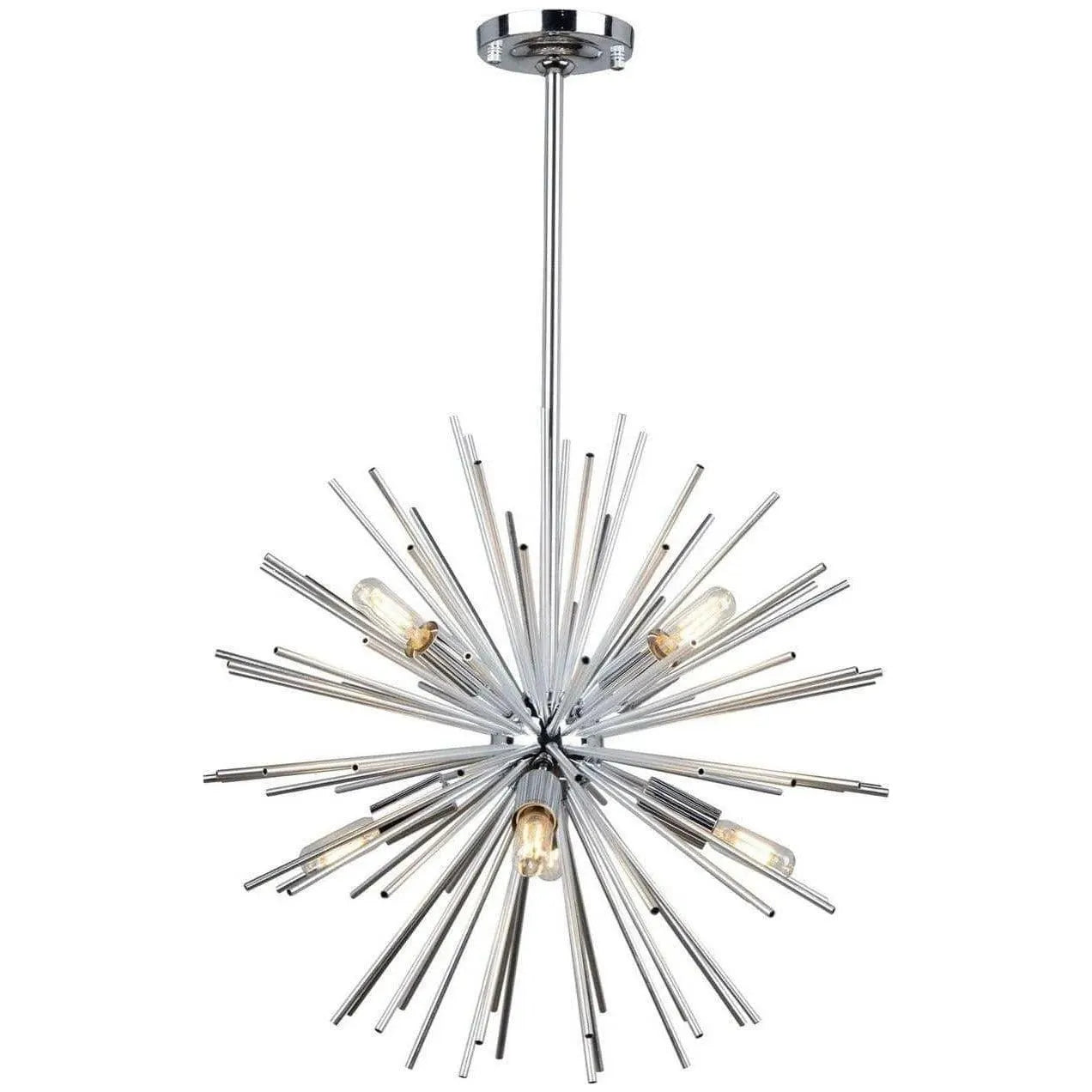 Artcraft Lighting - Sunburst Eight Light Chandelier - AC11443CH | Montreal Lighting & Hardware