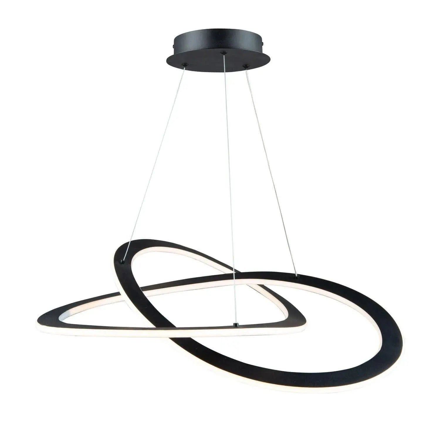 Artcraft Lighting - Wave LED Chandelier - AC7077BK | Montreal Lighting & Hardware