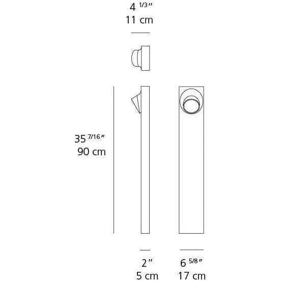 Artemide - Ciclope Outdoor Bollard - T081028 | Montreal Lighting & Hardware