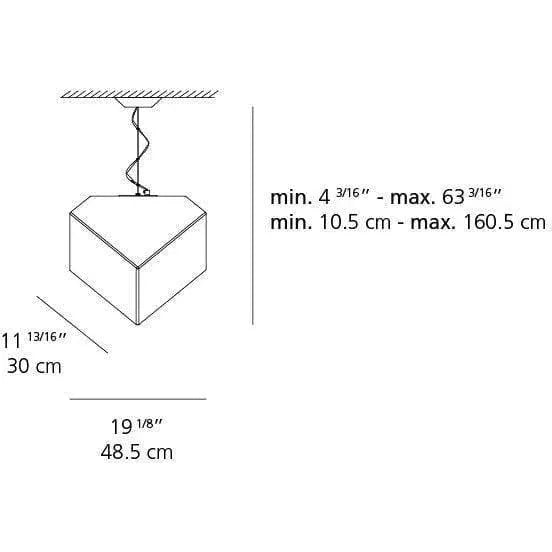 Artemide - Edge 30 Suspension - 1294018A | Montreal Lighting & Hardware