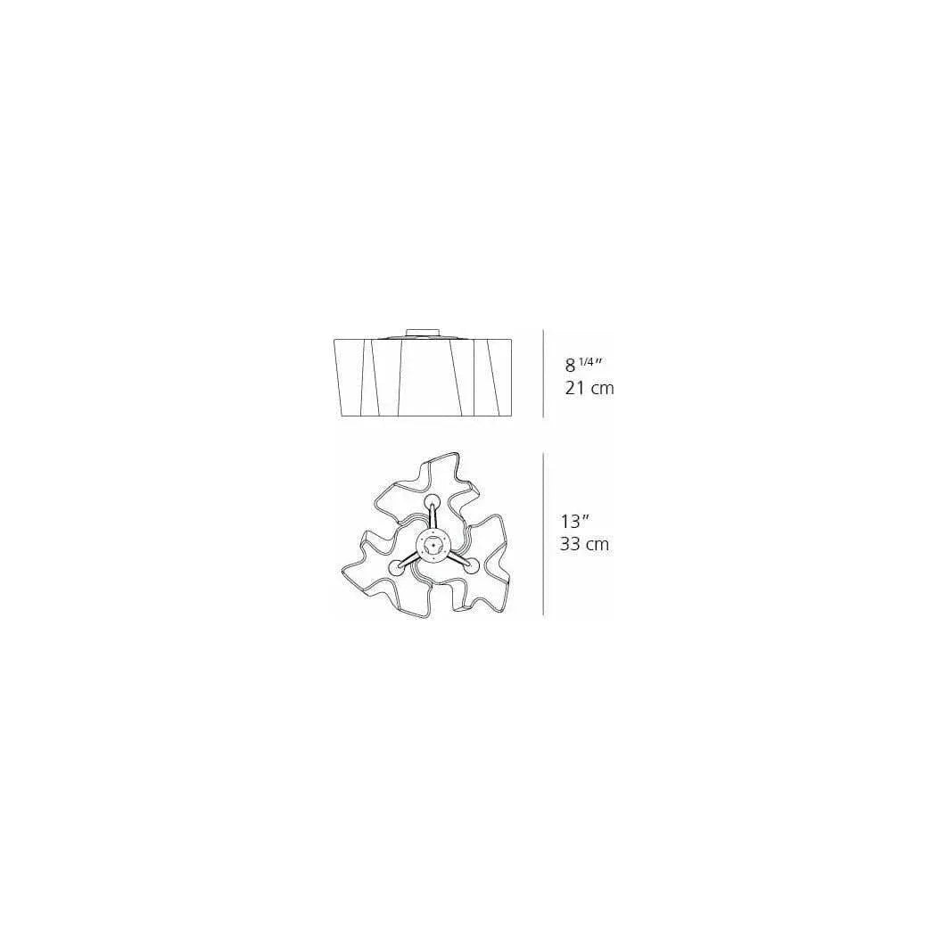 Artemide - Logico Triple Nested Ceiling Light - 0645028A | Montreal Lighting & Hardware