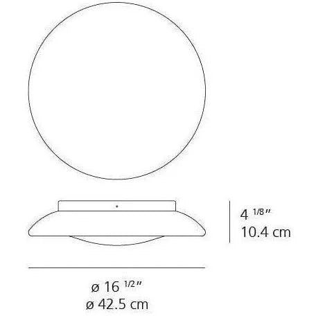 Artemide - Lunex LED Wall/Ceiling Light - RD502410 | Montreal Lighting & Hardware