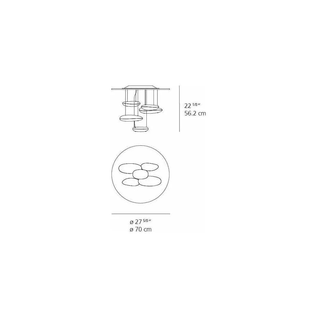 Artemide - Mercury Ceiling Light - 1366W18A | Montreal Lighting & Hardware