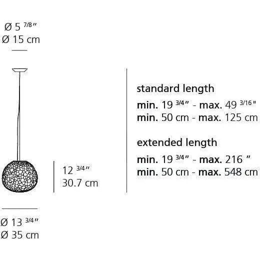 Artemide - Meteorite Suspension - 1702018A | Montreal Lighting & Hardware