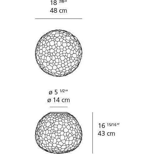 Artemide - Meteorite Wall/Ceiling Light - 1701018A | Montreal Lighting & Hardware