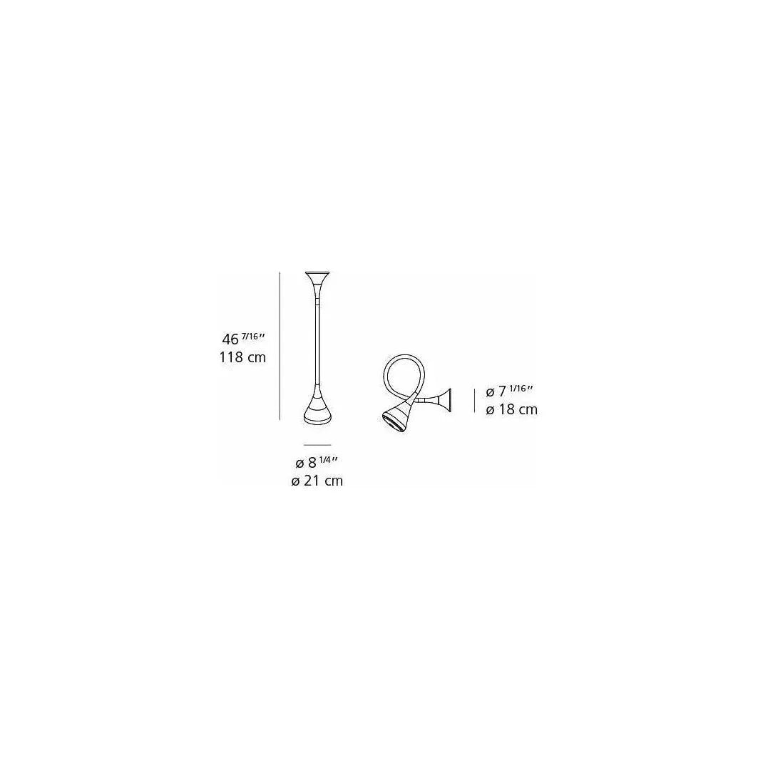 Artemide - Pipe Ceiling / Wall Light - 0671W18A | Montreal Lighting & Hardware