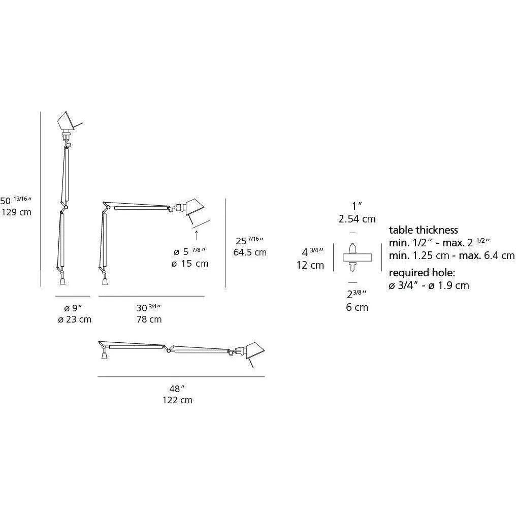 Artemide - Tolomeo Classic Table Lamp - TOL0015 | Montreal Lighting & Hardware