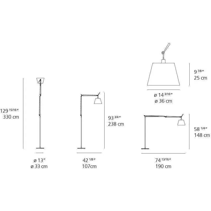 Artemide - Tolomeo Mega Floor Lamp - TLM0100 | Montreal Lighting & Hardware