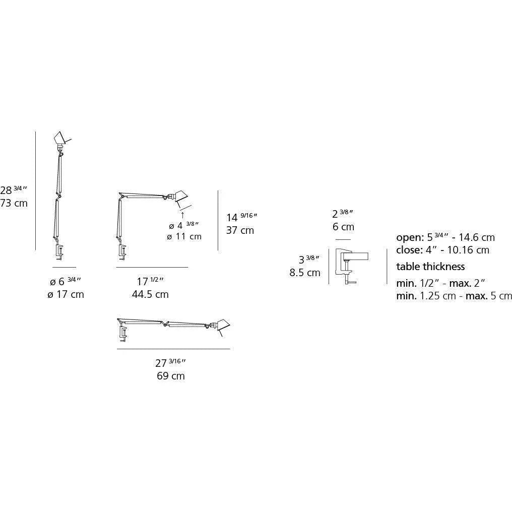 Artemide - Tolomeo Micro Table Lamp - TOL0091 | Montreal Lighting & Hardware