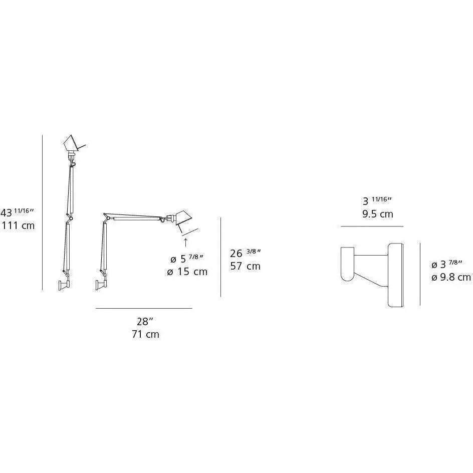 Artemide - Tolomeo Mini Wall Light - TOL1120 | Montreal Lighting & Hardware