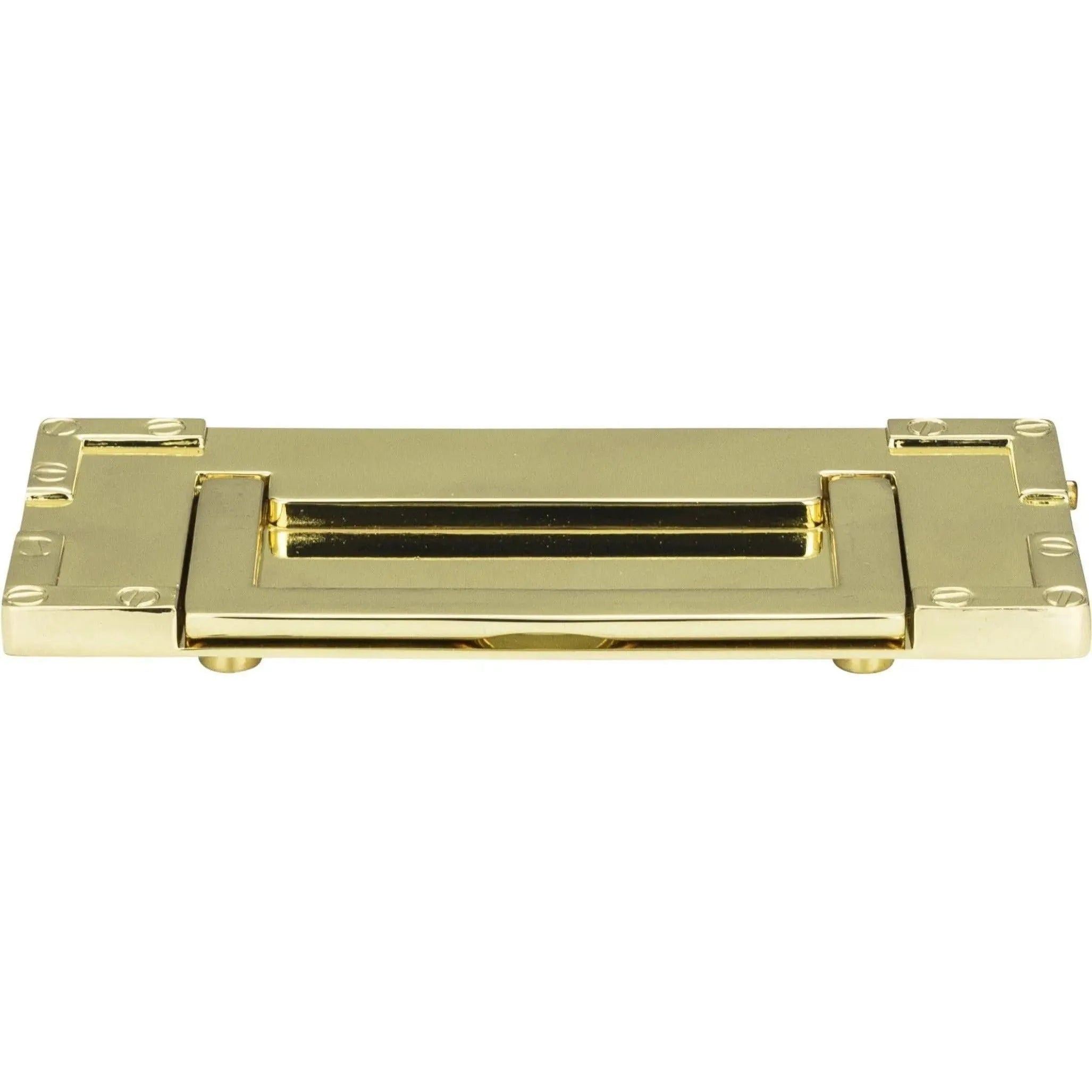 Atlas Homewares - Campaign L-Bracket Drop Pull - 380-PB | Montreal Lighting & Hardware