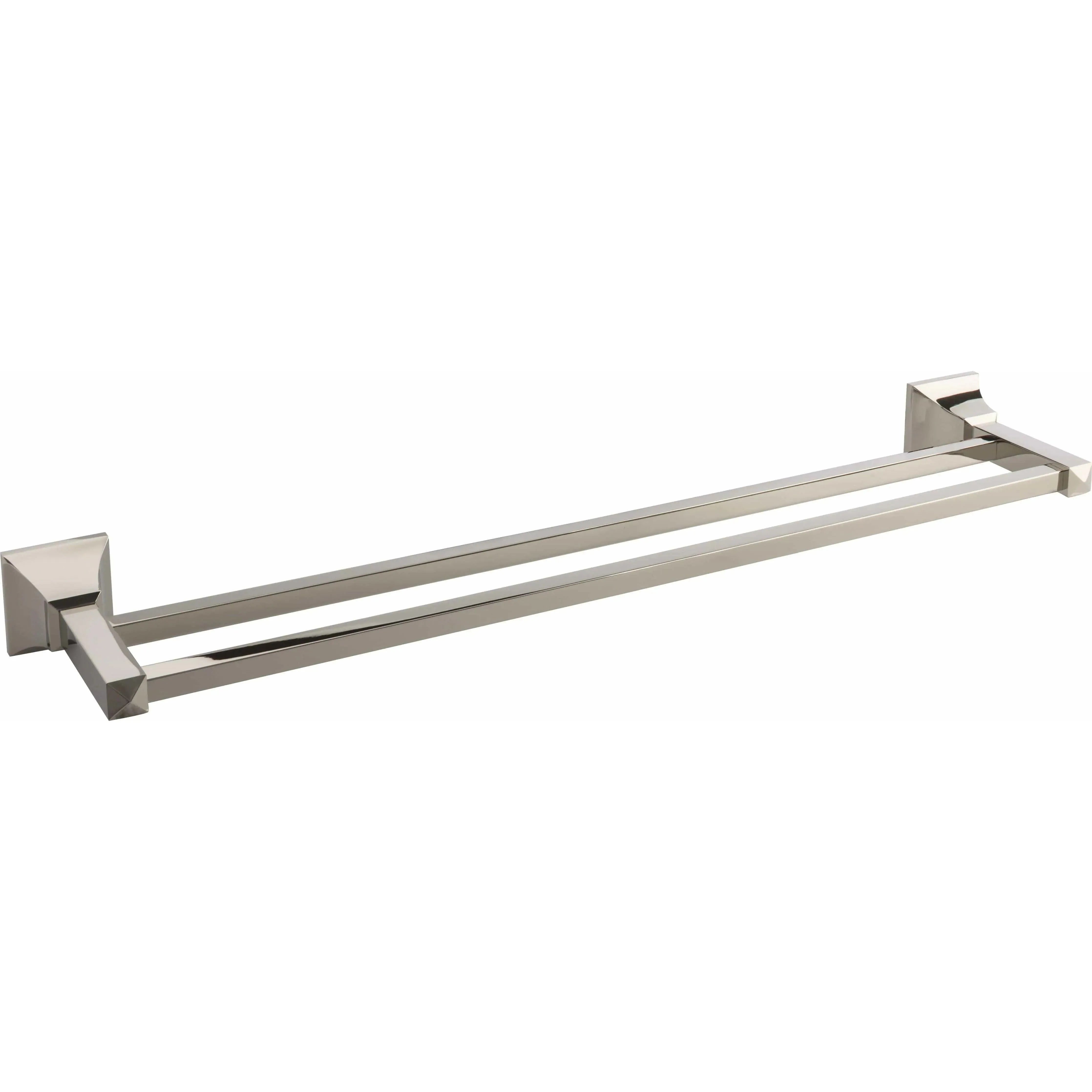 Atlas Homewares - Gratitude Double Bath Towel Bar - GRADTB600-PN | Montreal Lighting & Hardware